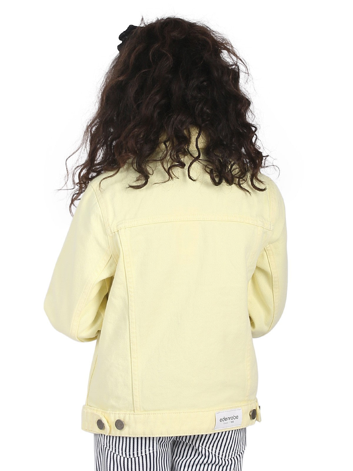 Girl's Light Yellow Jacket - EGTJD19-006