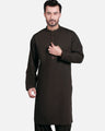 Men's Dark Chocolate Kurta Shalwar - EMTKS19S-40729