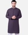 Men's Deep Purple Kurta - EMTK19S-9764