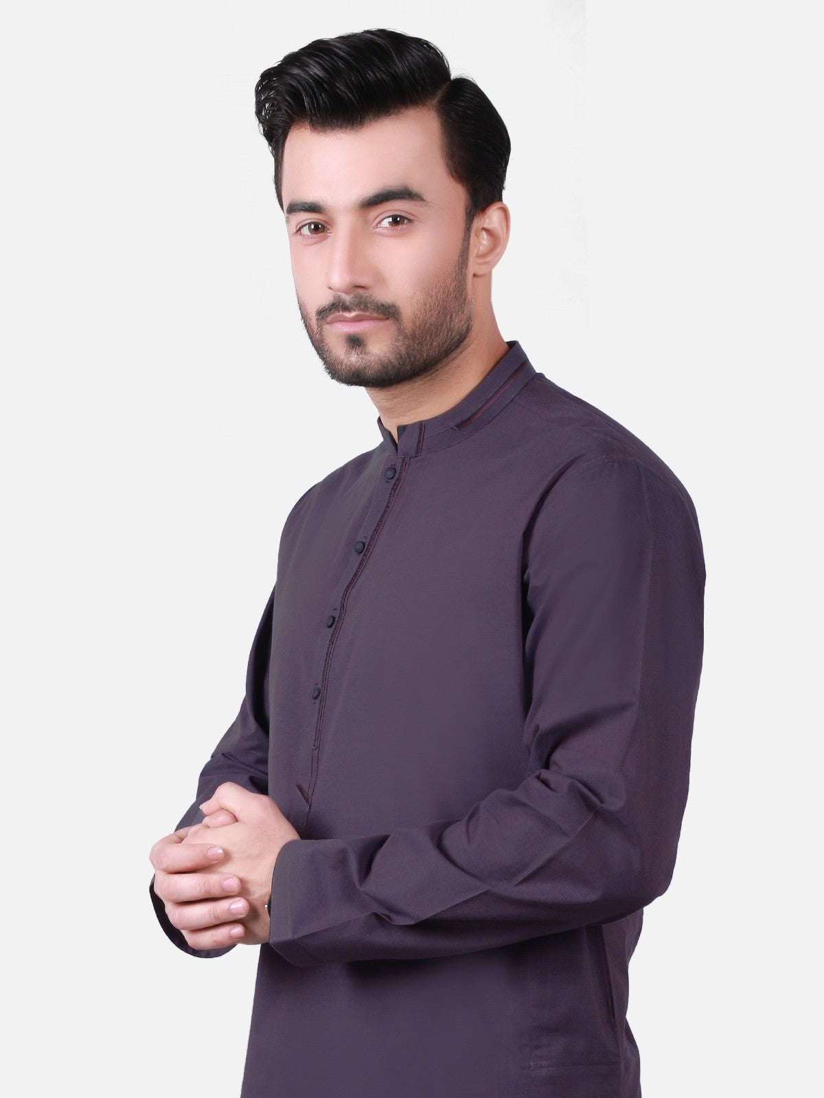 Men's Deep Purple Kurta - EMTK19S-9764