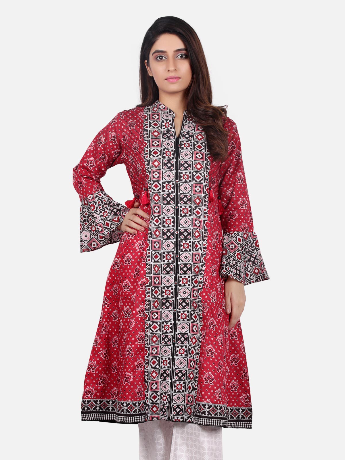 Pret 1Pc Printed Cambric Shirt - ELTKP19-66406
