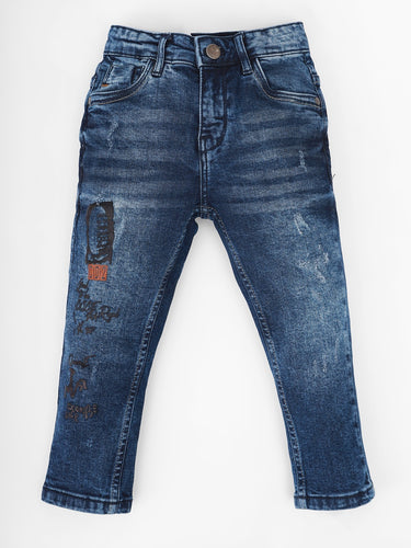 Boy's Blue Denim Pant - EBBDP20-024