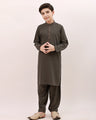 Boy's Green Kurta Shalwar - EBTKS20-3693