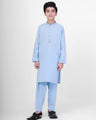 Boy's Sky Blue Kurta Shalwar - EBTKS20-3695
