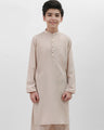 Boy's Oatmeal Kurta Shalwar - EBTKS20-3698