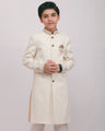 Boy's Cream Sherwani Suit - EBTS20-34007