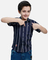 Boy's Navy Blue Shirt - EBTS20-27278