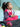 Girl's Blue Multi Hoodie - EGTH20-002