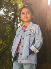 Girl's Light Blue Jacket - EGTJD20-004