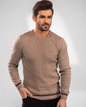 Men's Light Brown Sweater - EMTSWT20-015