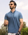 Men's Teal Blue Polo Shirt - EMTPS20-007