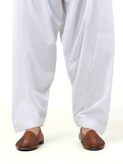 Men's White Shalwar - EMBS-9913