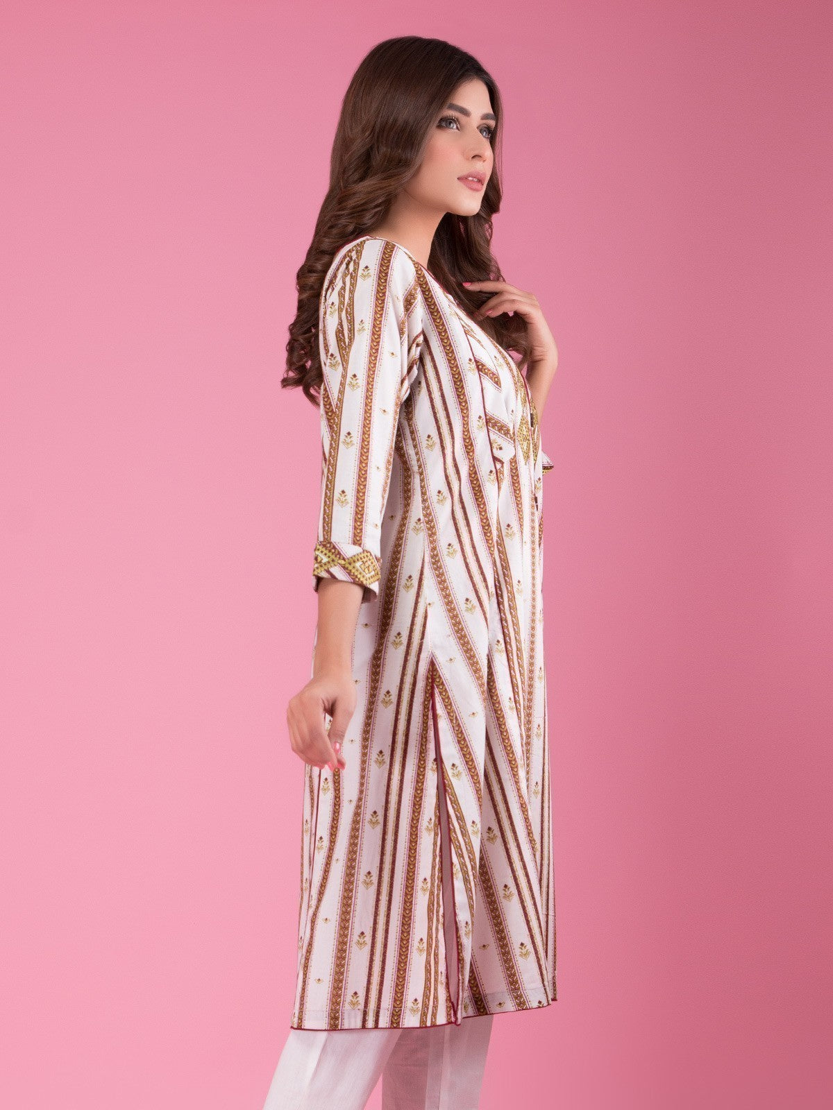 Pret 1Pc Embroidered Cambric Shirt - EWTKE20-66904