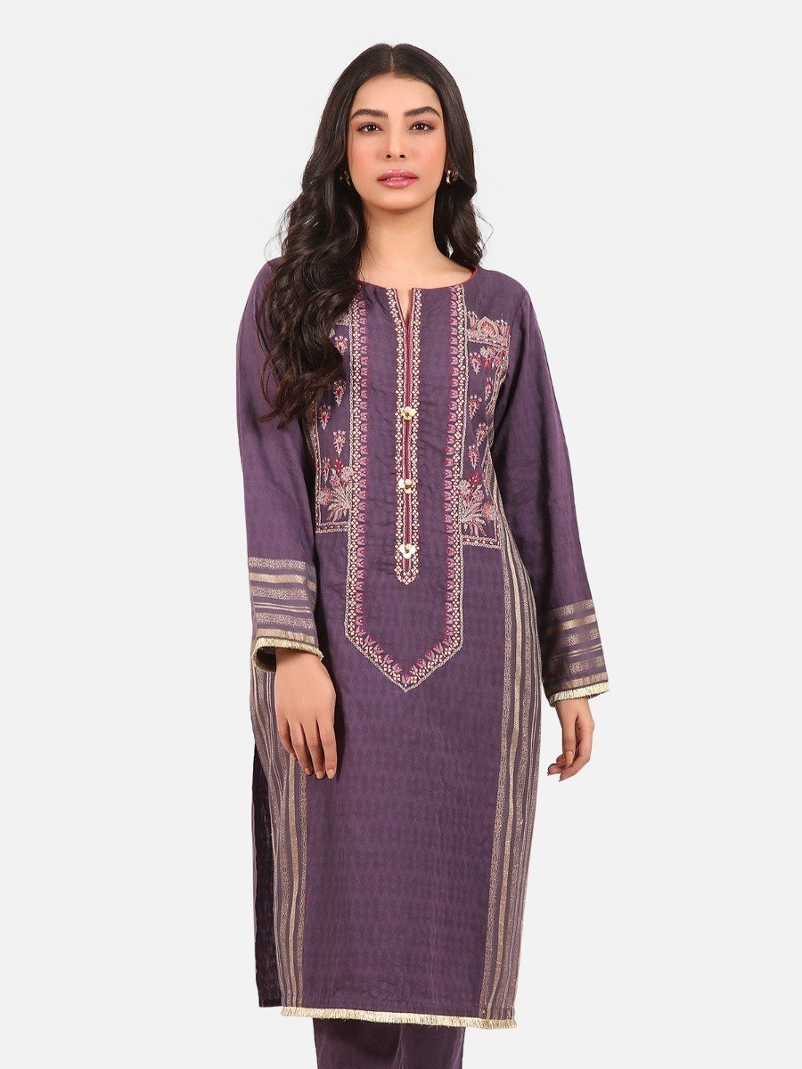 Pret 2Pc Embroidered Jacquard Shirt Trouser - EWTKE20-67304 (2-PCS)
