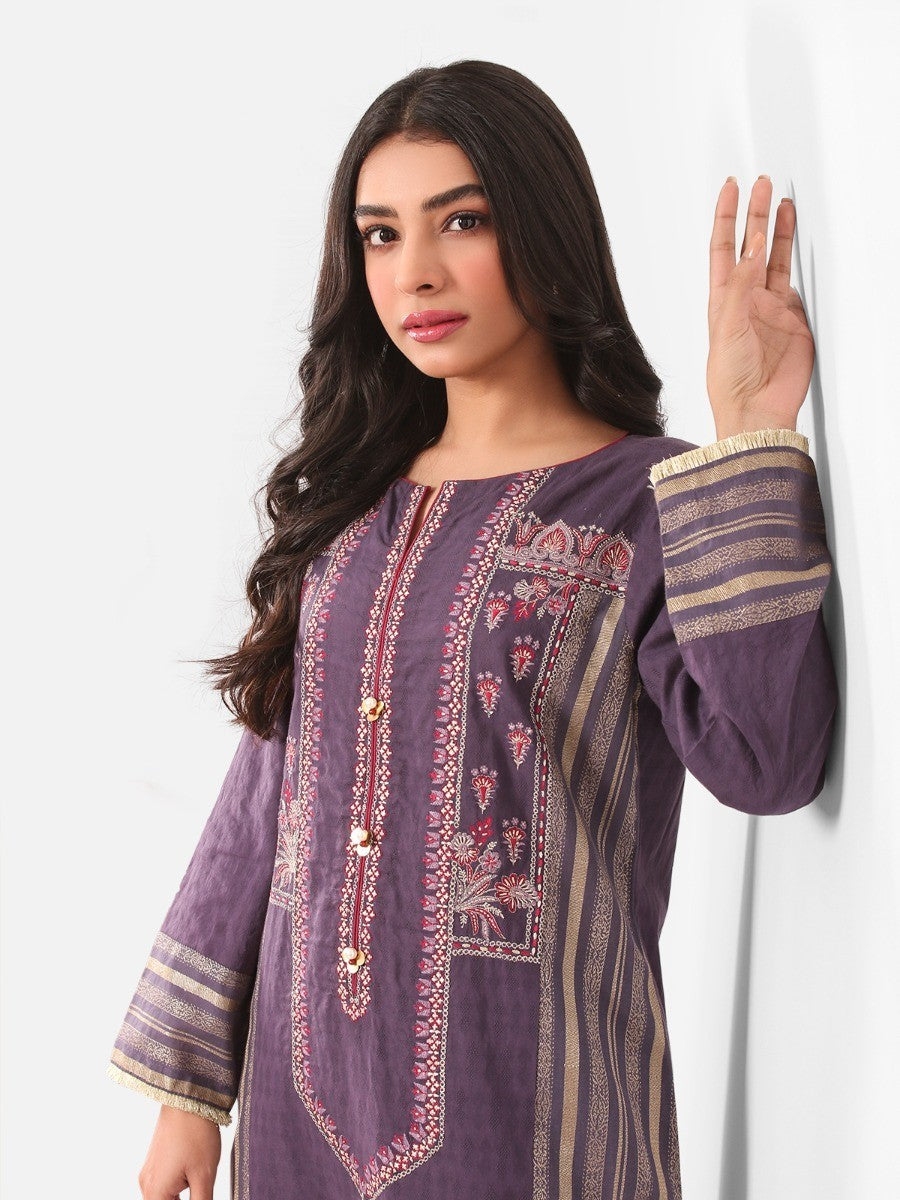 Pret 2Pc Embroidered Jacquard Shirt Trouser - EWTKE20-67304 (2-PCS)