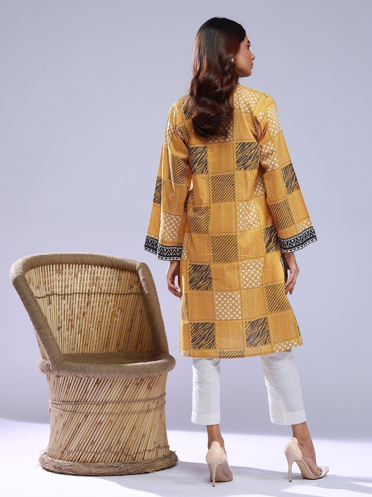Pret 1Pc Printed Viscose Shirt - EWTKP20-67384