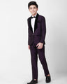 Boy's Dark Purple Coat Pant - EBTCPC21-4451