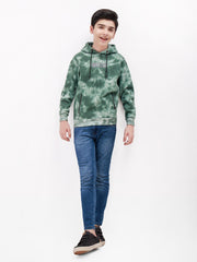 Boy's Blue & Green Hoodie - EBTH21-011