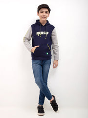 Boy's Navy Blue Hoodie - EBTH21-012