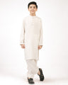 Boy's Off White Kurta Shalwar - EBTKS21-3741