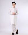 Boy's Off White Kurta Shalwar - EBTKS21-3752