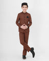 Boy's Brown Prince Suit - EBTPCS21-005