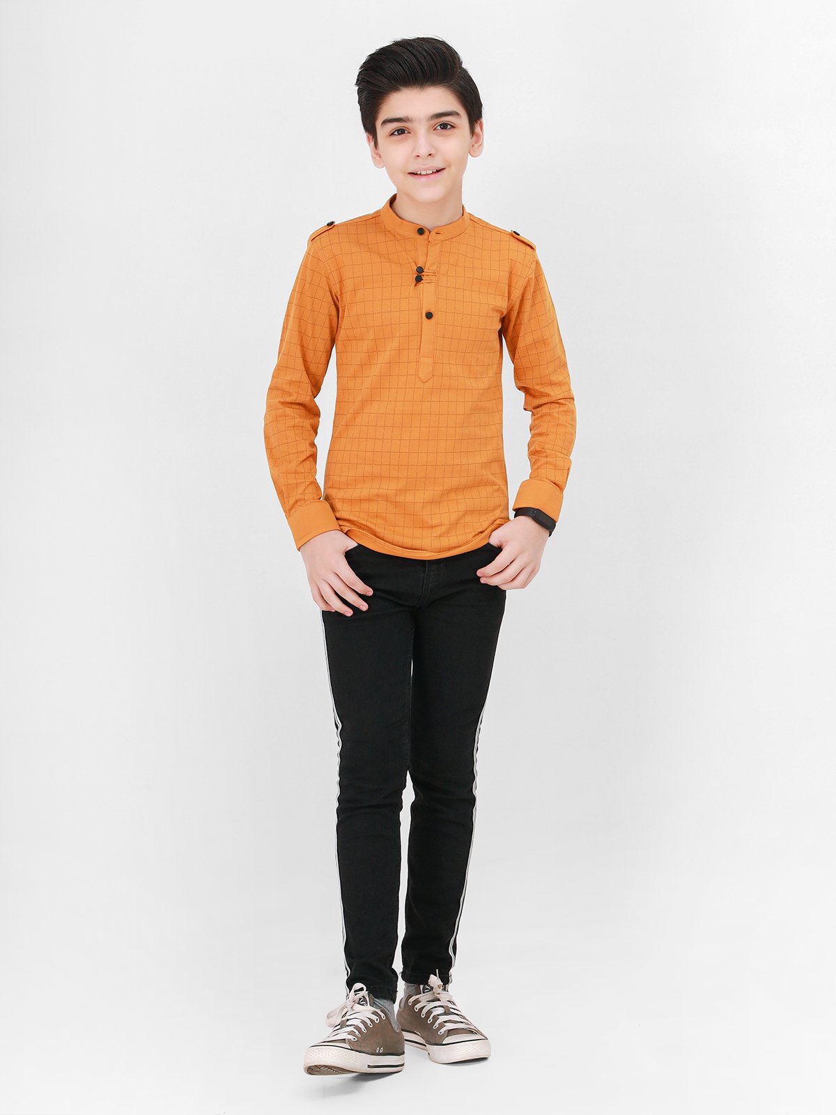 Boy's Mustard Shirt - EBTS21-27304