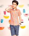 Boy's Peach Shirt - EBTS21-27316