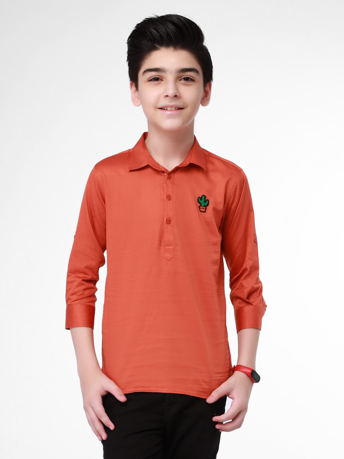 Boy's Rust Shirt - EBTS21-27329