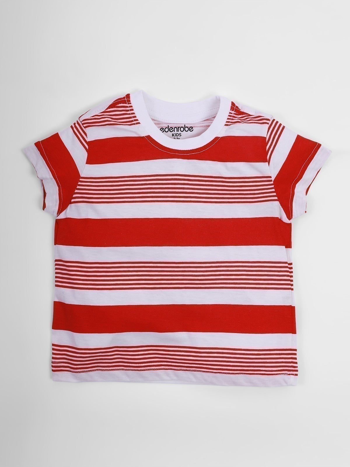 Boy's White Red T-Shirt - EBTTS21-058