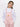Girl's Pink & Off White Dungaree - EGTDK21-005