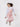 Girl's Pink & Off White Dungaree - EGTDK21-005