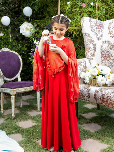 Girl's Red Frock - EGTF21S-0817