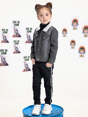 Girl's Light Grey Jacket - EGTJD21-001