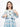 Girl's White & Blue Pret - EGTKP21-70286 (2-Pcs)