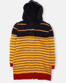 Girl's Navy & Yellow Sweater Frock - EGTF21W-002