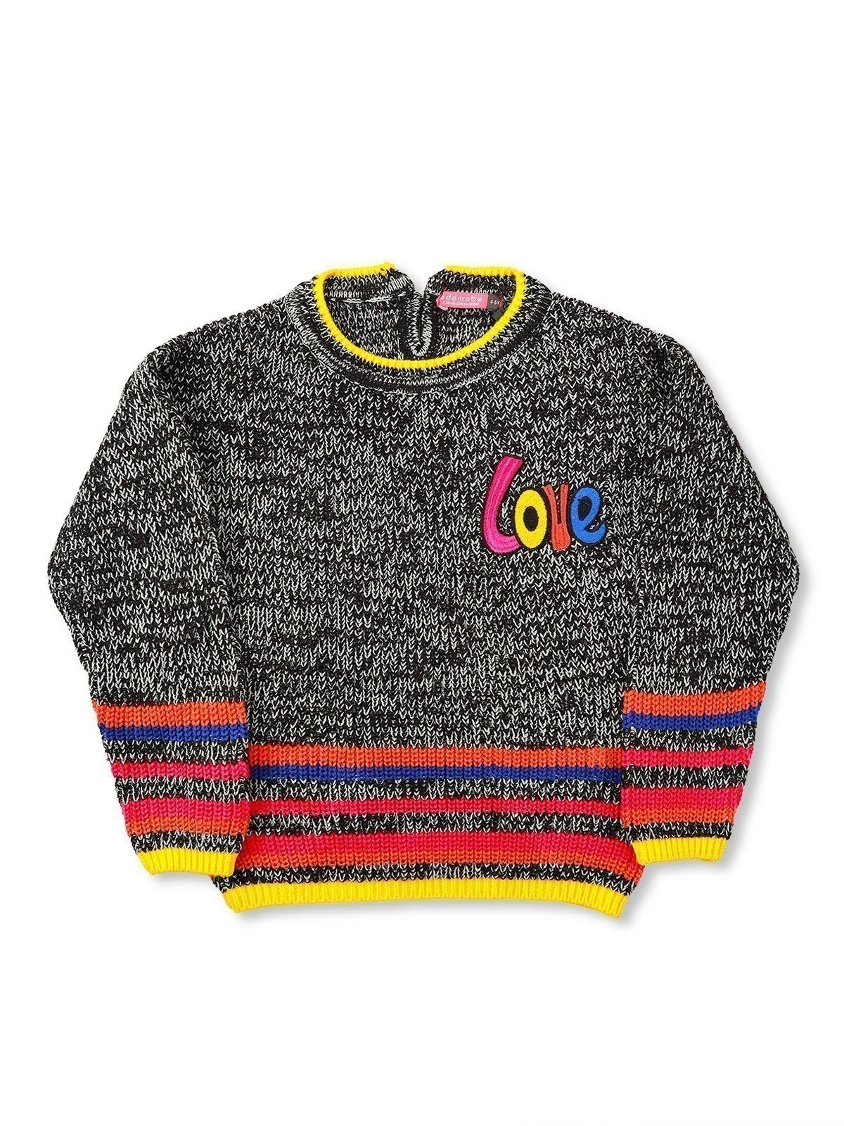 Girl's Charcoal Sweater - EGTSWT21-003
