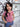 Girl's Maroon & White Top - EGTK21-017