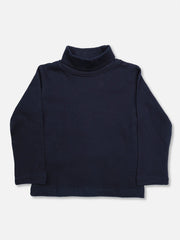 Kids' Black High Neck Tee - EKTBF21-002