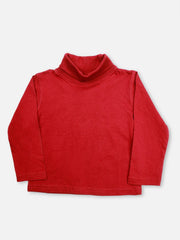 Kids' Maroon High Neck Tee - EKTBF21-003