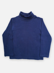Kids' Navy High Neck Tee - EKTBF21-004