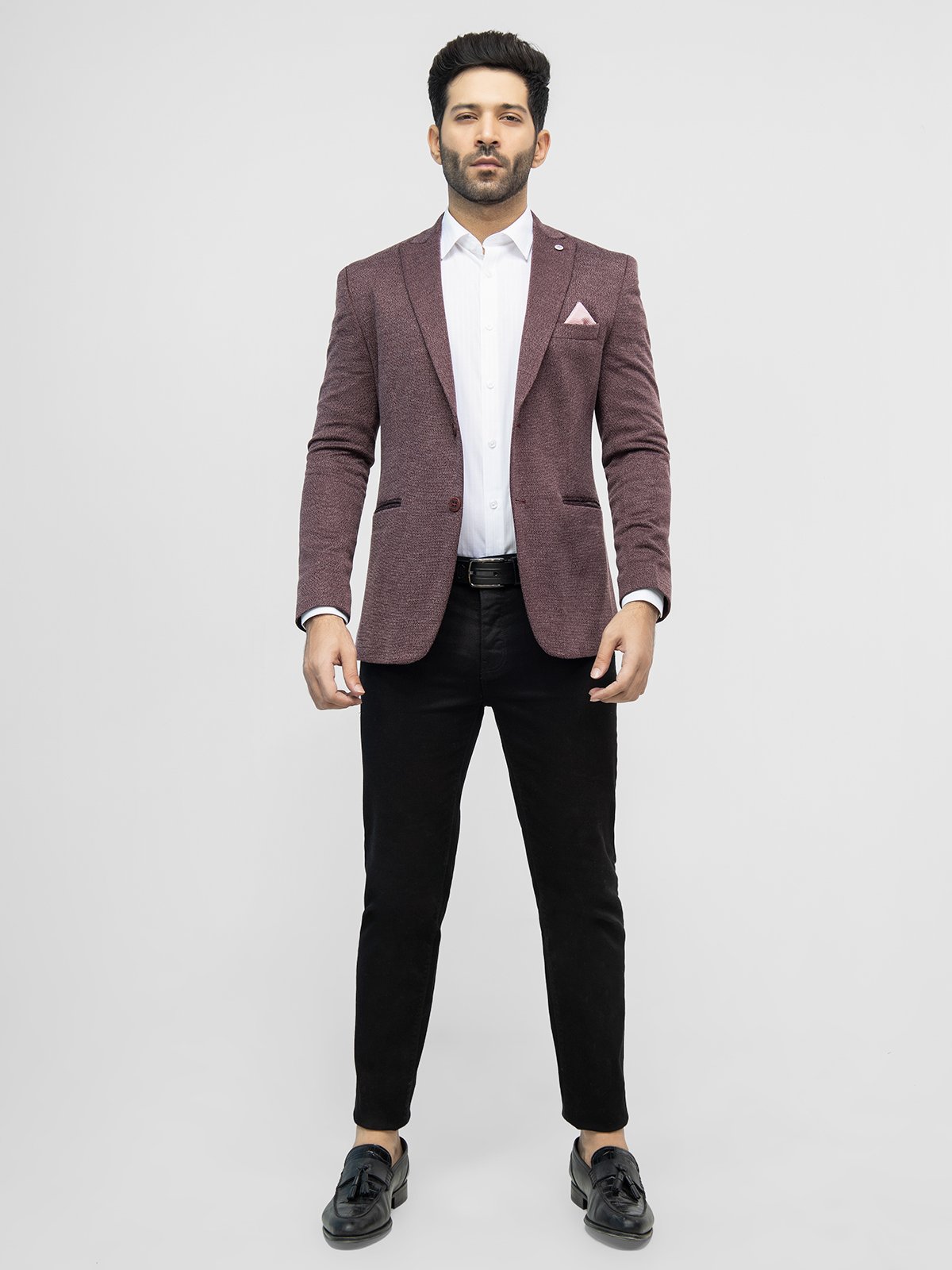 Men's Burgundy Blazer - EMTB21-8164