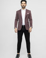 Men's Burgundy Blazer - EMTB21-8164