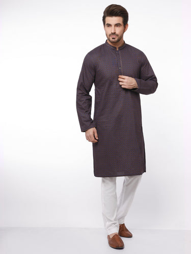 Men's Purple Kurta - EMTK21S-99052