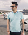 Men's Light Blue Polo Shirt - EMTPS21-031