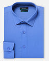 Men's Blue Plain Shirt - EMTSB21-037