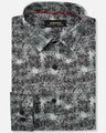 Men's Black & Grey Textured Shirt - EMTSUC21-139