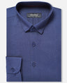 Men's Dark Navy Textured Shirt - EMTSUC21-157