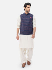 Men's Navy Blue Waist Coat - EMTWC21-35767