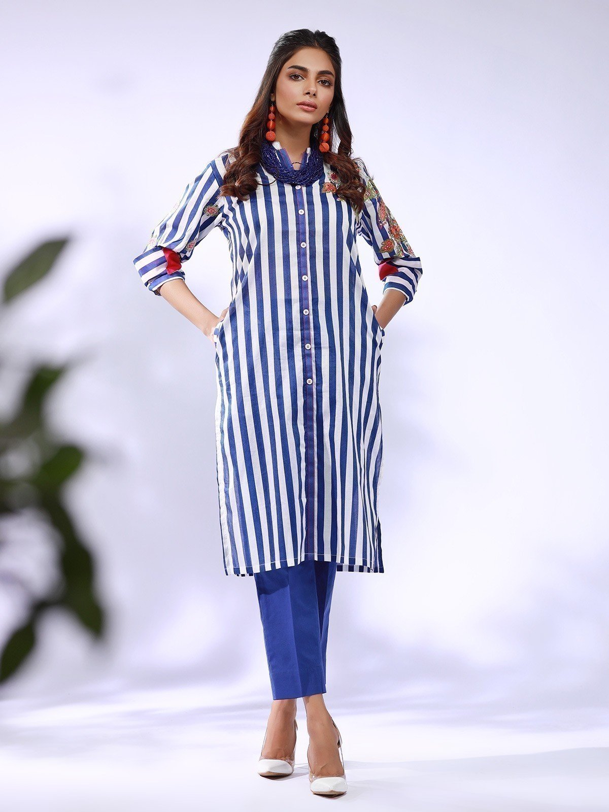 Pret 1Pc Embroidered Cotton Shirt - EWTKE21-67254